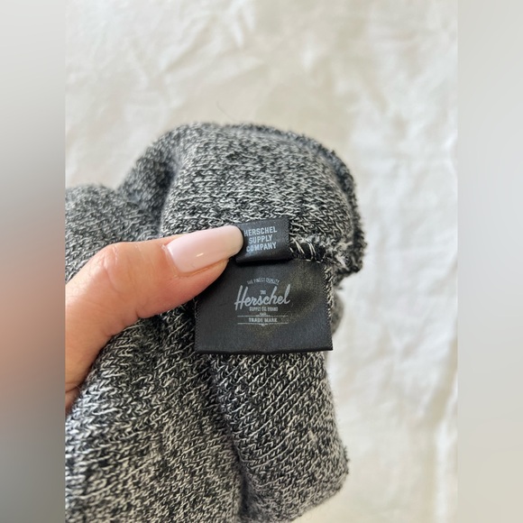 Herschel Supply Co. Knit Beanie Hat One Size | Black Gray - Picture 5 of 6